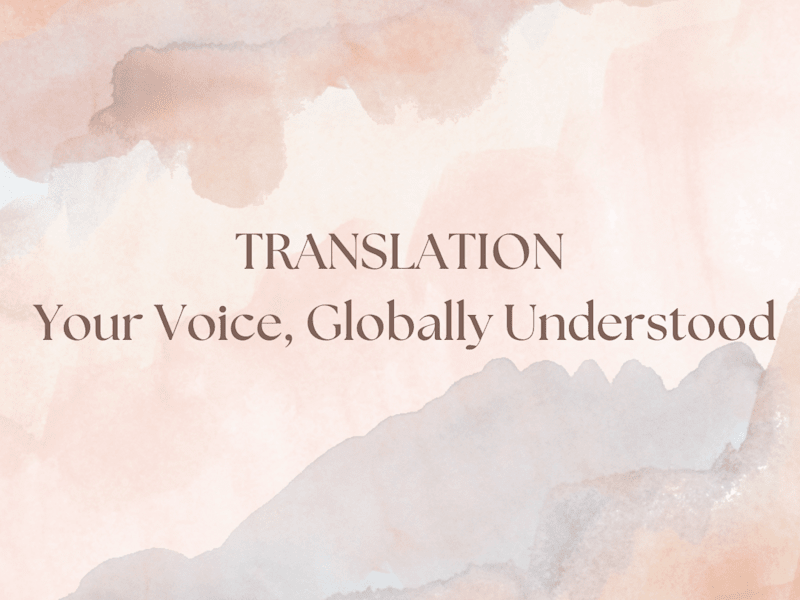 Cover image for Translation (English-Italian-French-Spanish)