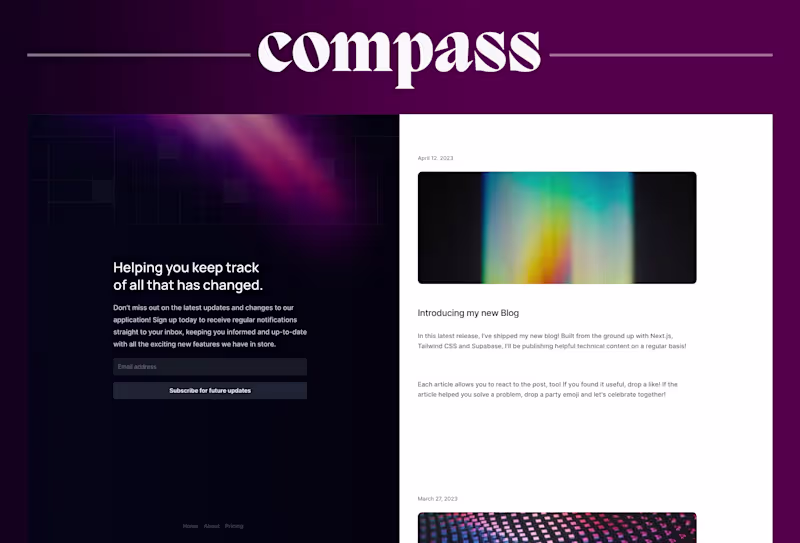 Cover image for Compass Framer Template