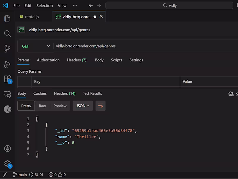 Cover image for Vidly is a production-ready backend movie rental API built u...