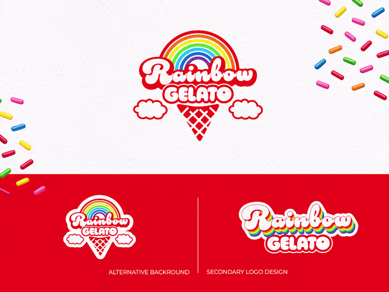 Cover image for RAINBOW GELATO
😍 Logo design &