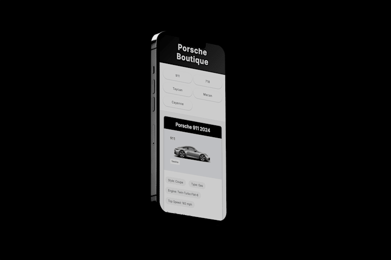 Cover image for Porsche App