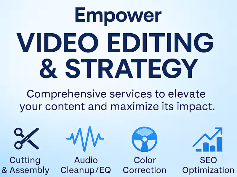 Cover image for Short-Form & Long-Form Video Editing, Production & Strategy