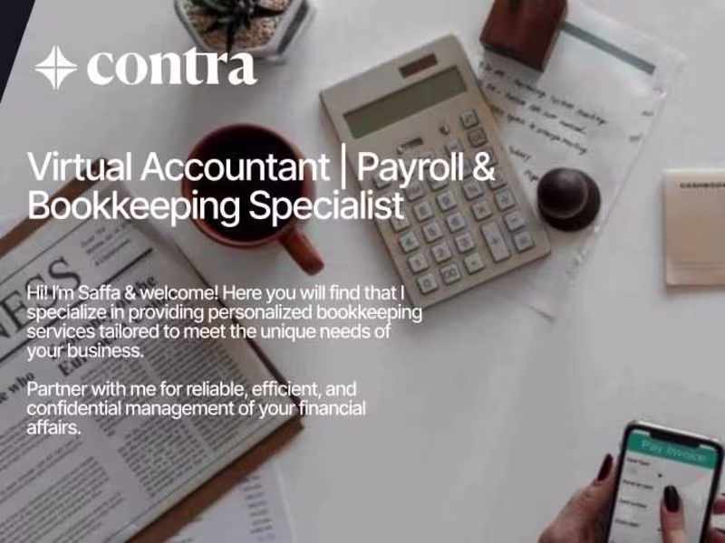 Cover image for Accounting & Bookkeeping assistance