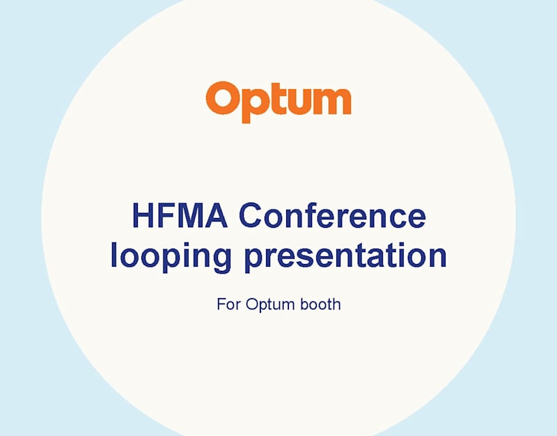 Cover image for Looping presentation for HFMA Conference, 2023 :: Behance