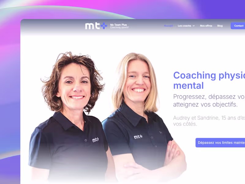 Cover image for My Team Plus - Webflow website development