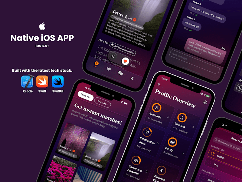 Cover image for Dating App built in SwiftUI
