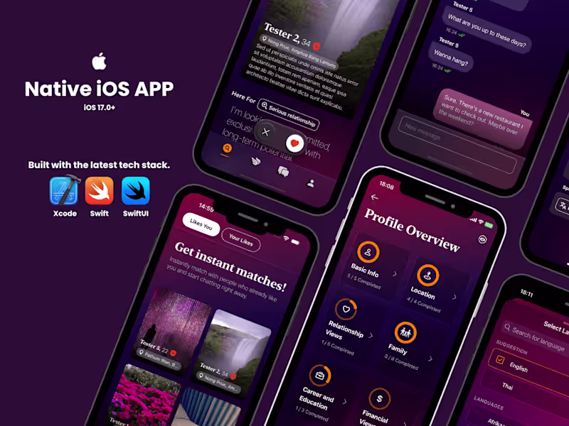 Cover image for Dating App built in SwiftUI