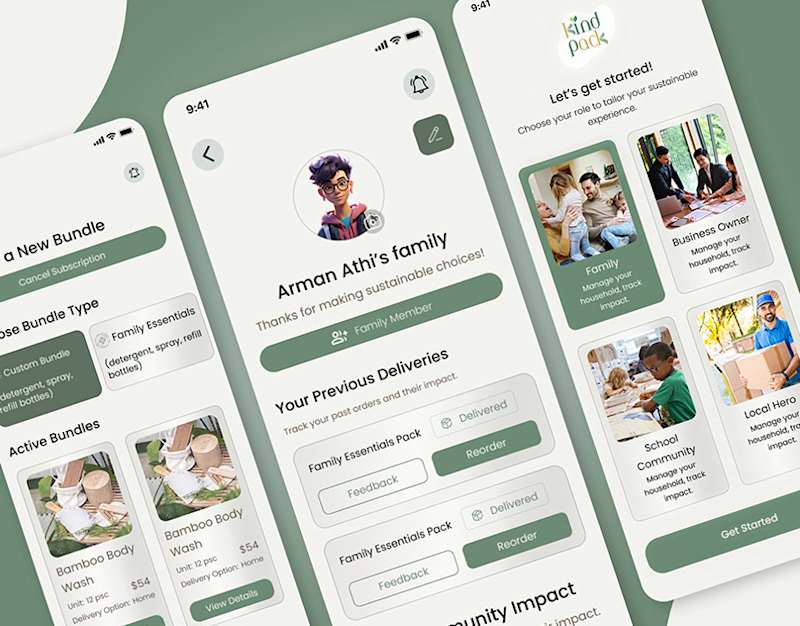 Cover image for Kind Pack Eco Friendly Product Web & App design