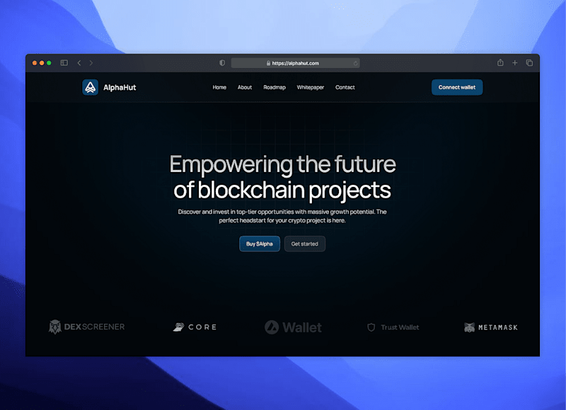 Cover image for Landing Page Design for AlphaHut