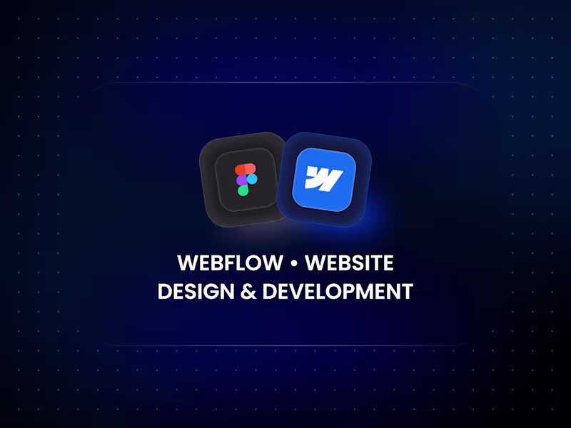 Cover image for Webflow • Website Design & Development (8-10 Pages)