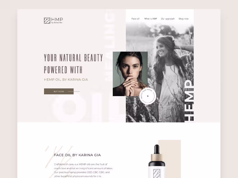 Cover image for Hemp CBD Cosmetics Website