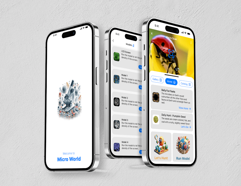 Cover image for Micro-World Scan App UI Design