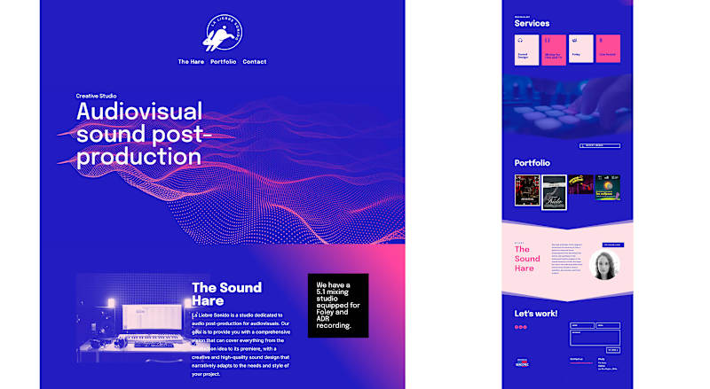 Cover image for UX/UI Design for La Liebre Sonido Landing Page