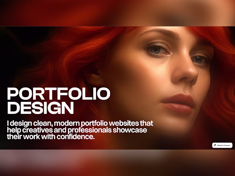 Cover image for Portfolio Website Design