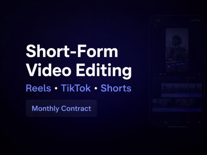 Cover image for Monthly Short-Form Video Editing (Contract)