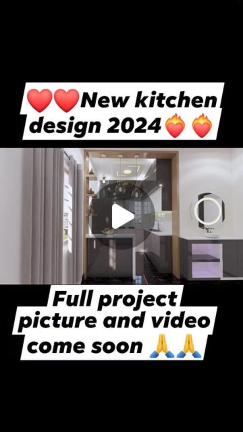 Cover image for Sanju on Instagram: ”❤️❤️❤️New kitchen design 2024
#fallowers
#…
