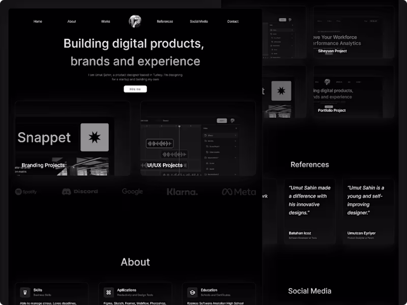 Cover image for Salvey ✹ Portfolio Template