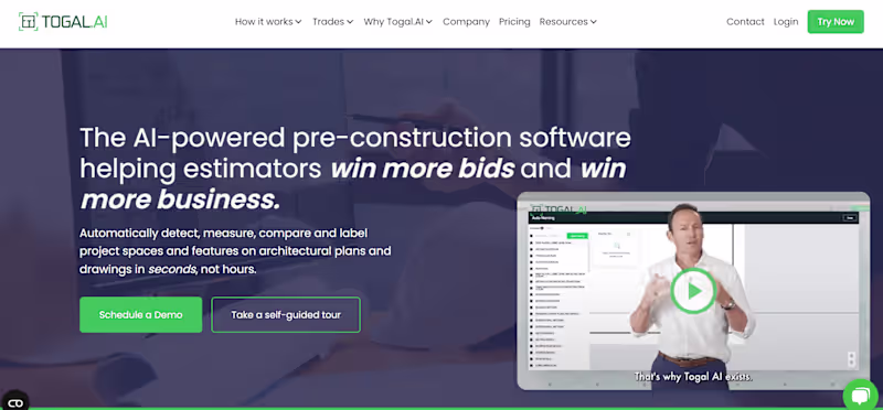 Cover image for Website Redesign and Engagement Optimization at Togal.ai