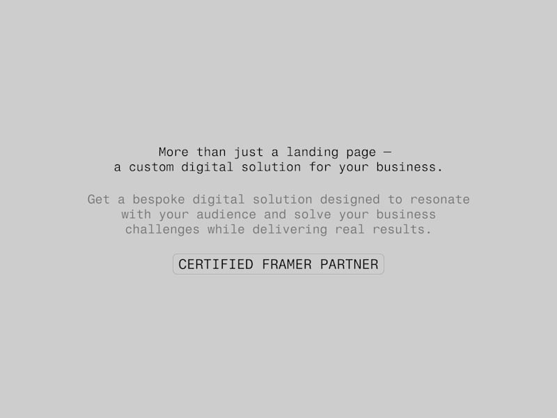 Cover image for Framer Landing Page