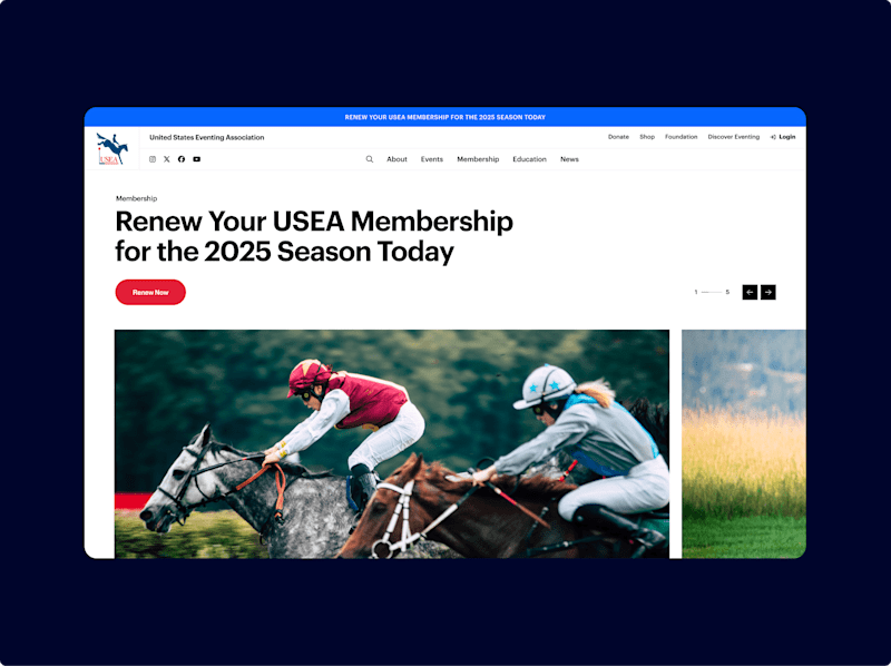 Cover image for United States Eventing Association