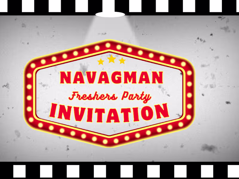 Cover image for Freshers party invitation video