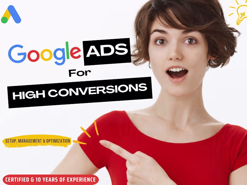 Cover image for Google Ads Campaigns-PPC Ads Campaigns-Google Adwords-Search Ads