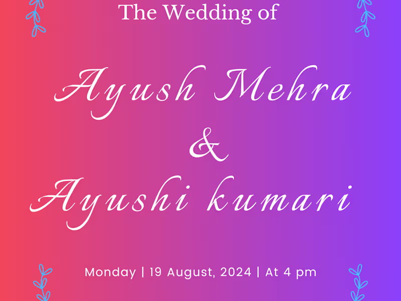 Cover image for Wedding Card