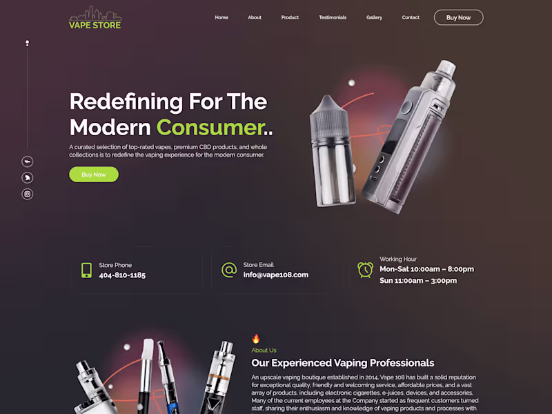 Cover image for Vape Store