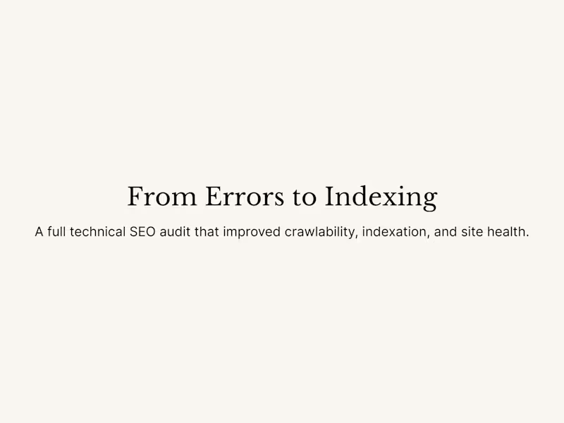Cover image for Technical SEO Audit