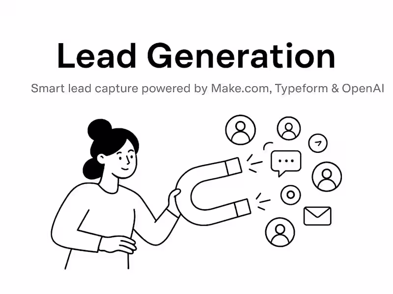 Cover image for Lead Generation (Make.com + Typeform + OpenAI)