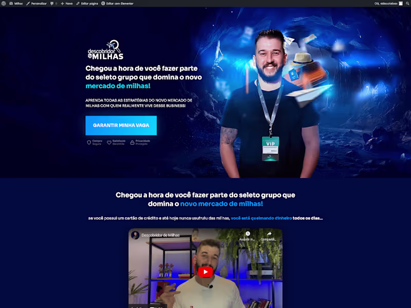 Cover image for Landing Page - air miles course