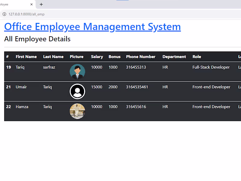 Cover image for Employee Management System