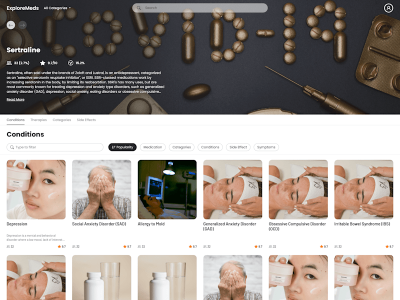 Cover image for ExploreMeds - Front-End
