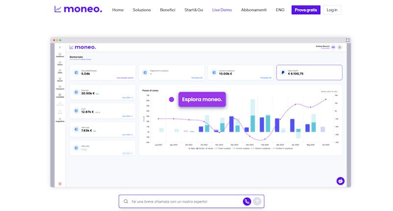 Cover image for moneo- financial co-pilot for SMEs