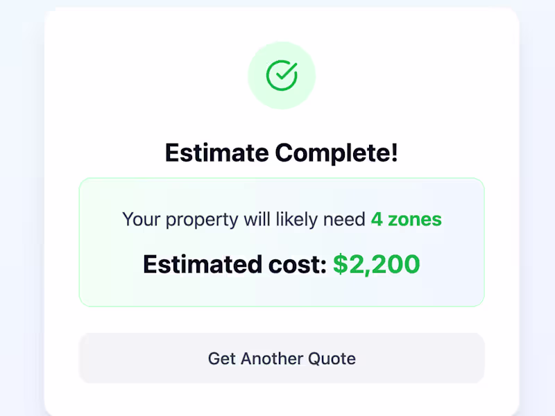 Cover image for AI-Powered Sprinkler Zone Estimation Widget