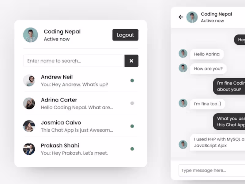 Cover image for Gossip Messenger - Web Application