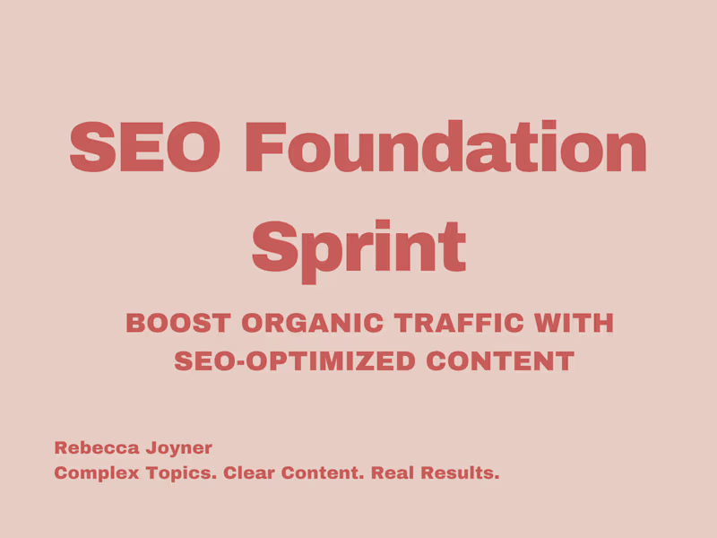 Cover image for Blog post series for organic growth