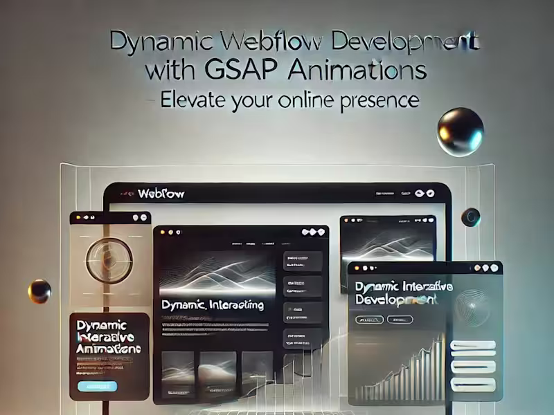 Cover image for Transform Your Website with Dynamic Webflow & GSAP Animations!