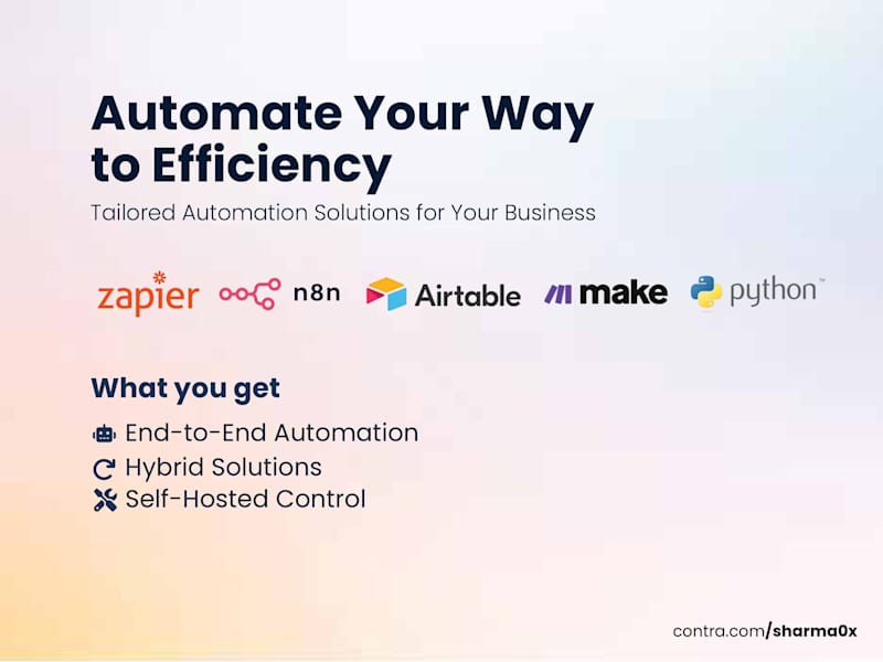 Cover image for Automation & Workflow Optimization (With Custom Code)