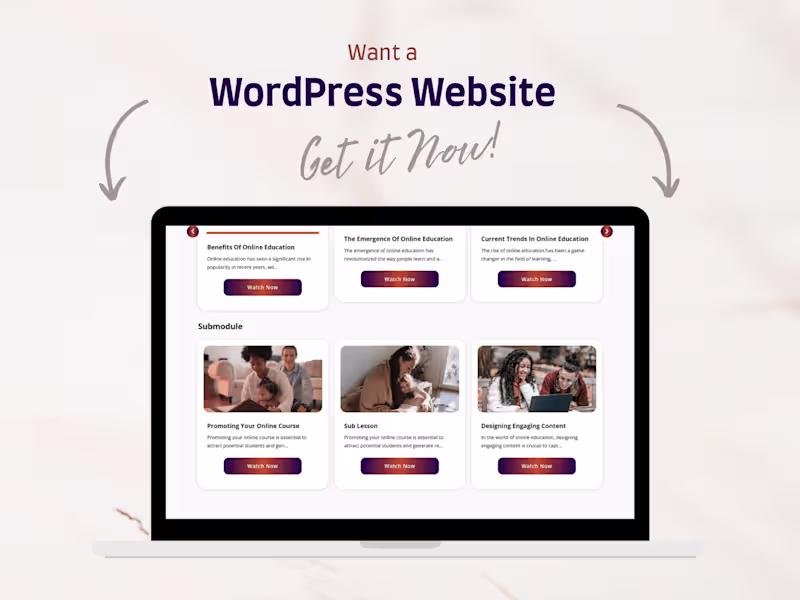Cover image for WordPress Website Development for your Business
