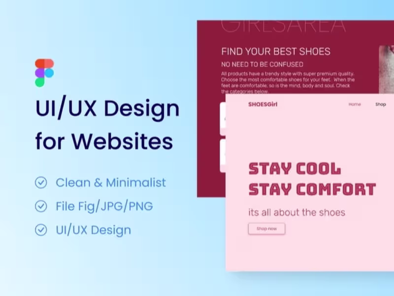 Cover image for Clean & Minimalist Website, Landing Page, Dashboard Design