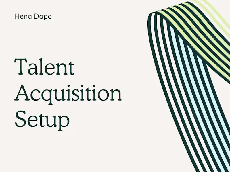 Cover image for Talent Acquisition Setup