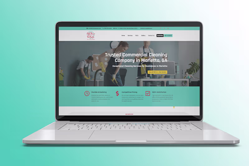 Cover image for Designing a High-Trust Website for a Cleaning Service