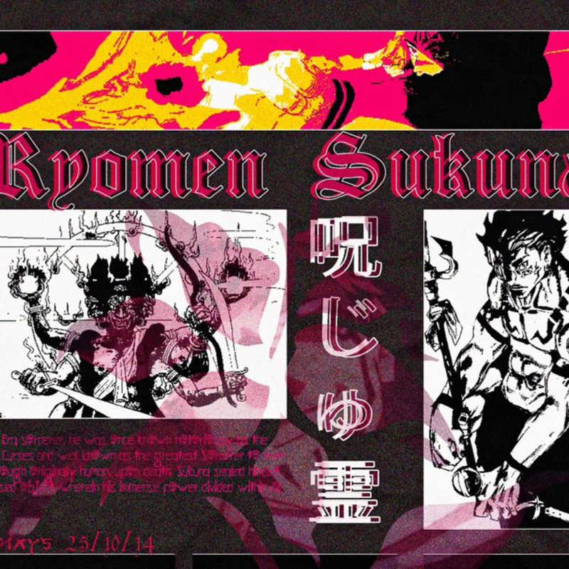 Cover image for Jaehaerys on Instagram: “Ryomen Sukuna Brutalism Poster💀
#jjk#…