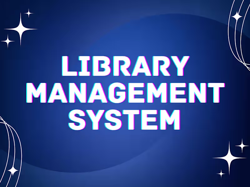 Cover image for Library Management Systeme