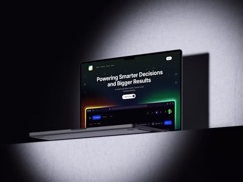 Cover image for Modern AI SaaS Hero Section