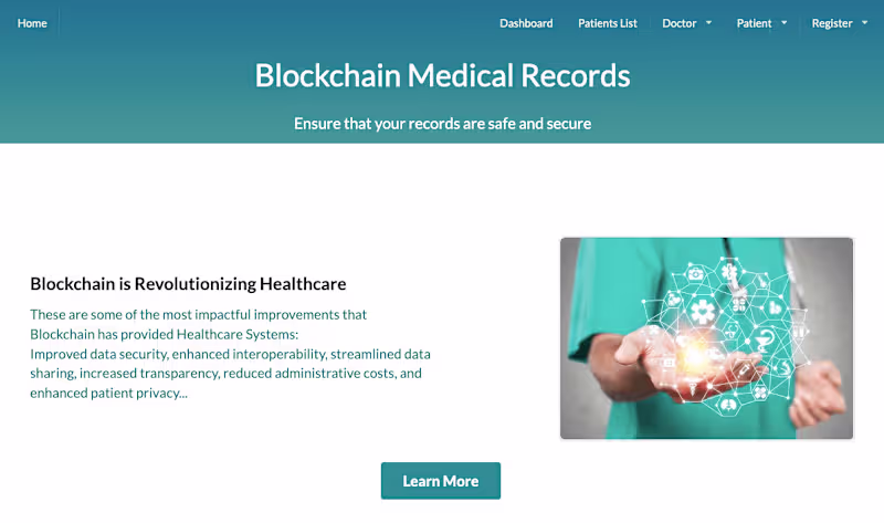 Cover image for Electronic Health Records DApp
