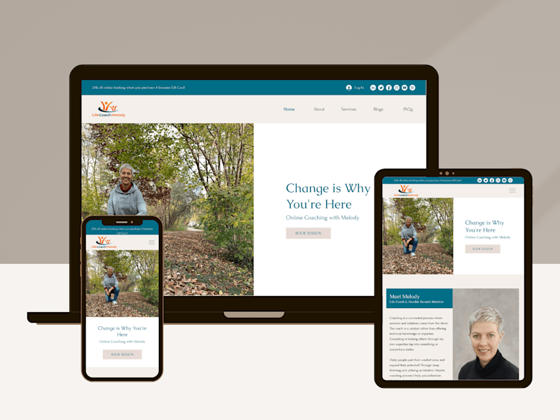 Cover image for WIX Studio | Life Coach | Web Design and Development