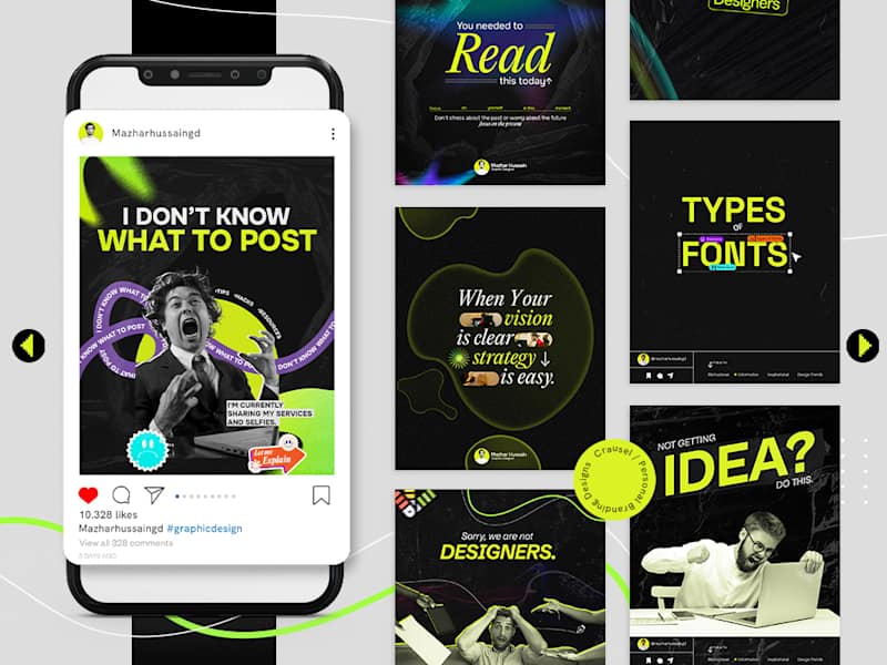 Cover image for Carousel Designs | Personal Branding Design 