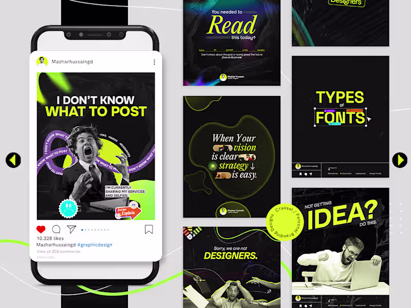 Cover image for Carousel Designs | Personal Branding Design 